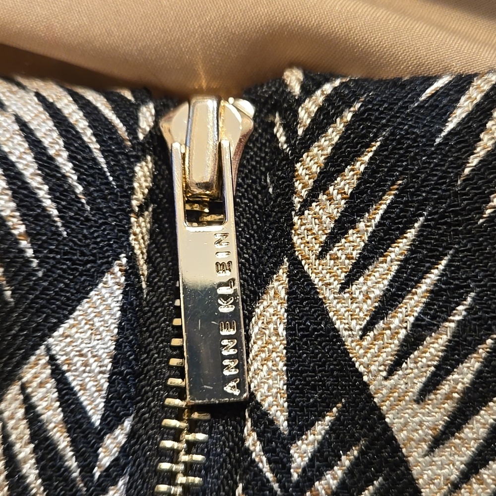 Anne Klein black and tan sleeveless dress Sz 10 - Picture 8 of 10